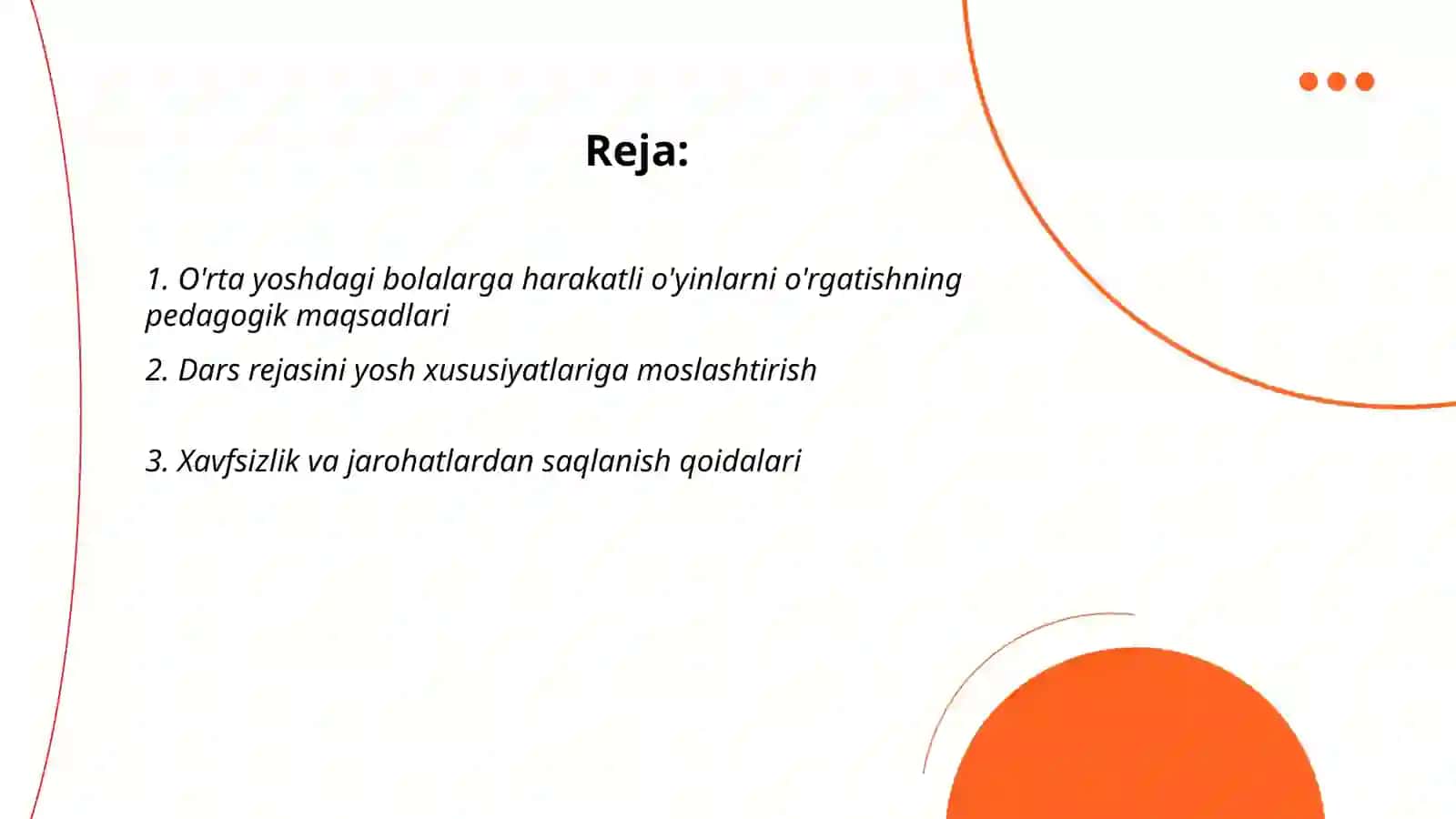 O'rta yoshdagi bolalarga harakatli o'yinlarni o'rgatish 2