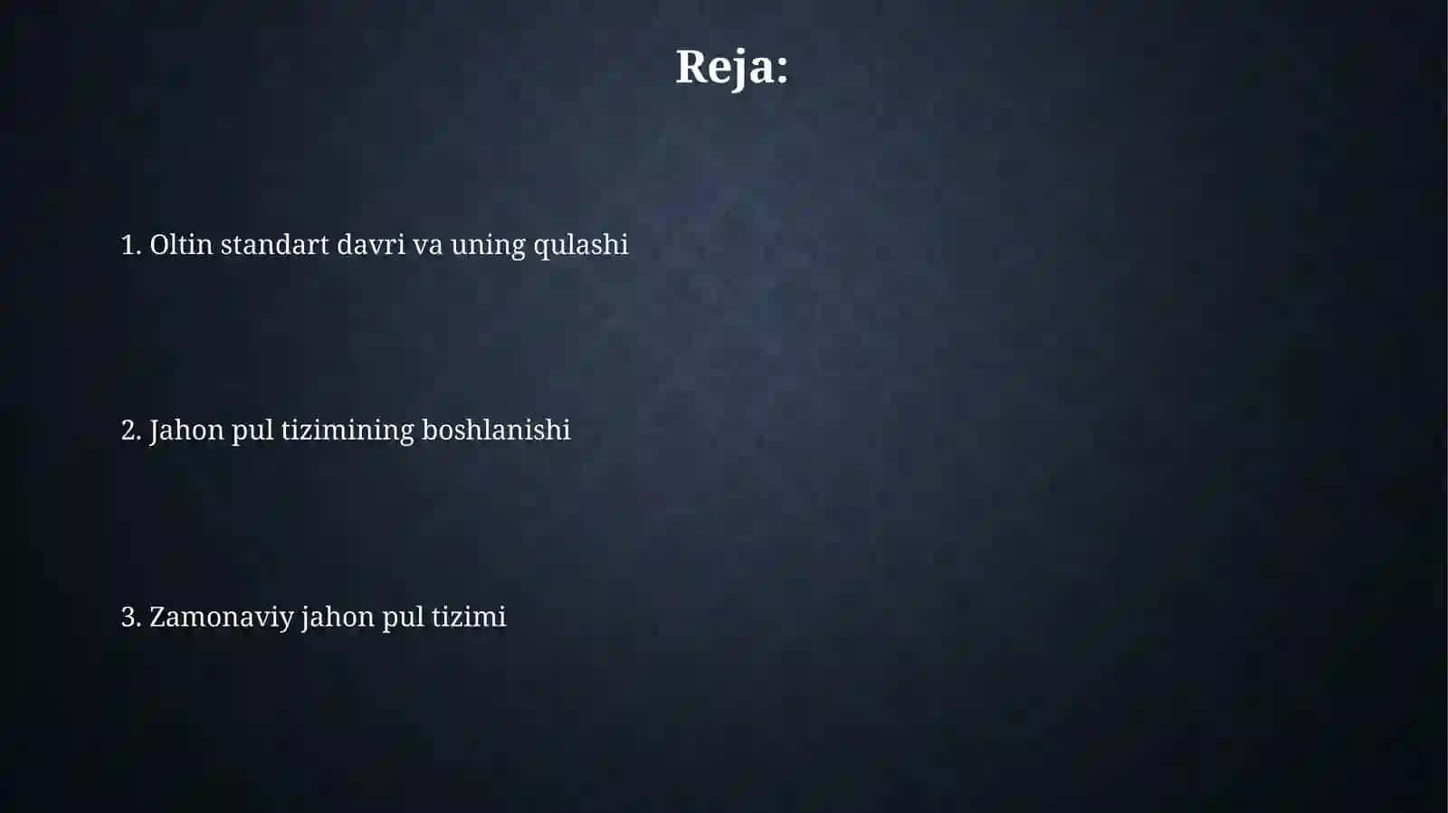 Jahon valyuta tizimi evolyutsiyasi 2