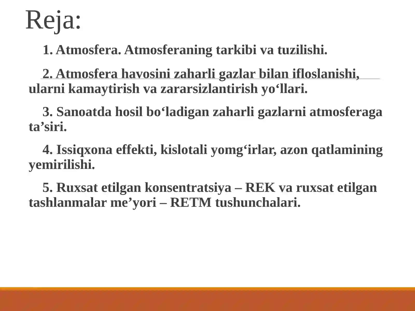 atmosfera va uni muhofaza qilish 2