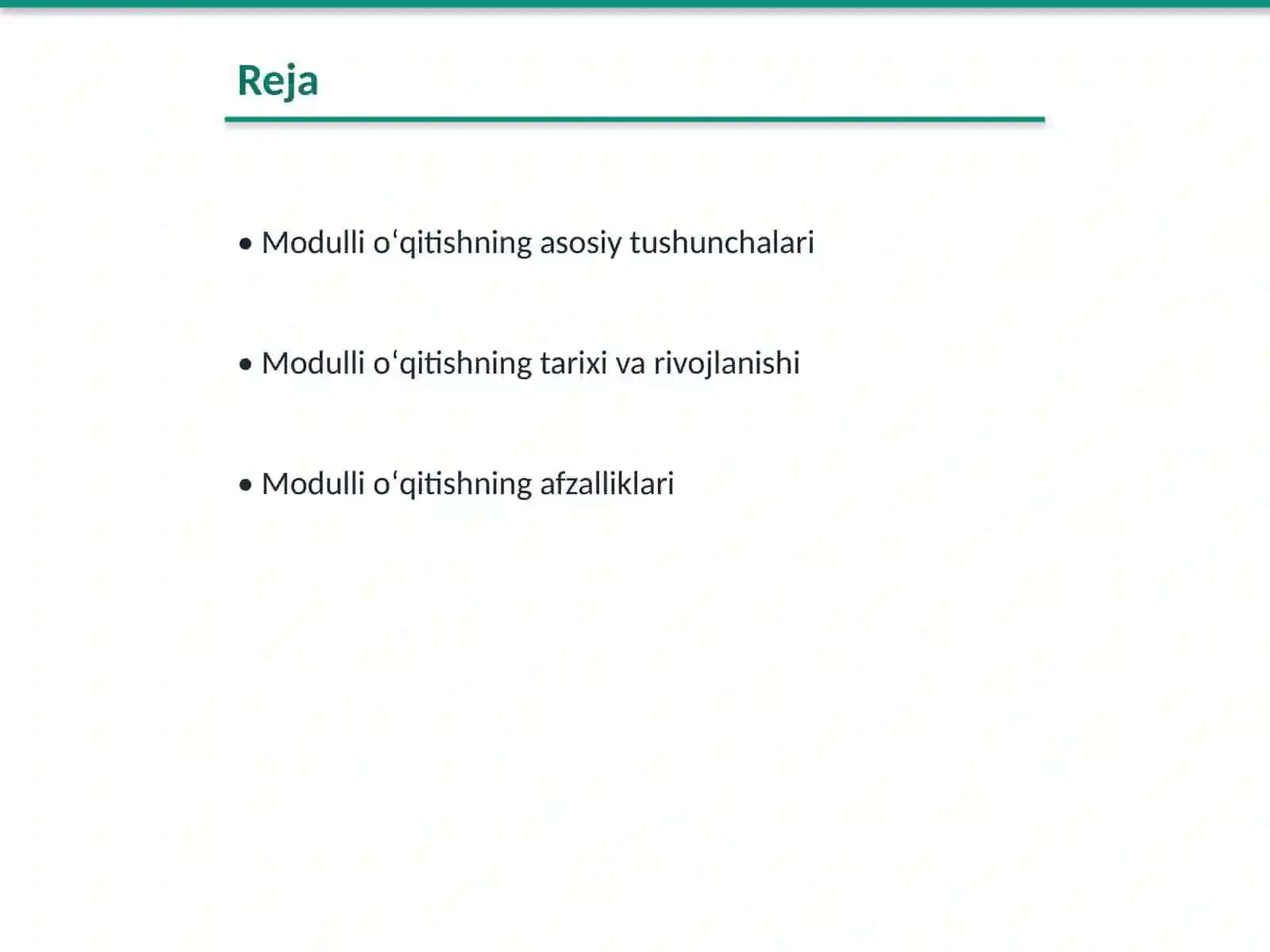 Modulli oʻqitishning mohiyati 2