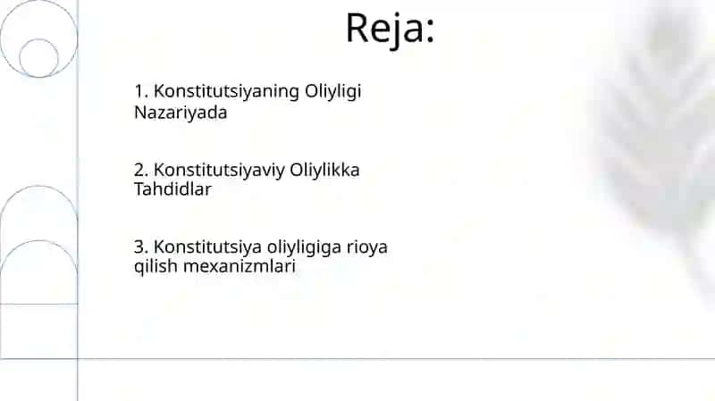 Konstitutsiya va qonun ning ustunligi 2