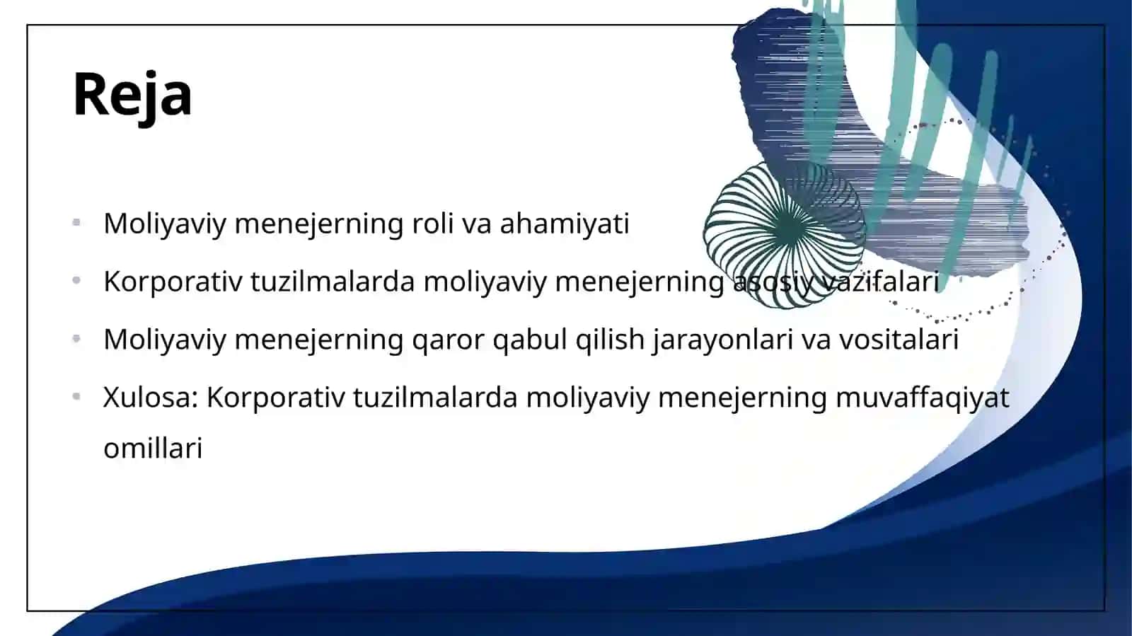 Korporativ tuzilmalarda moliyaviy menejerning vazifalari 2