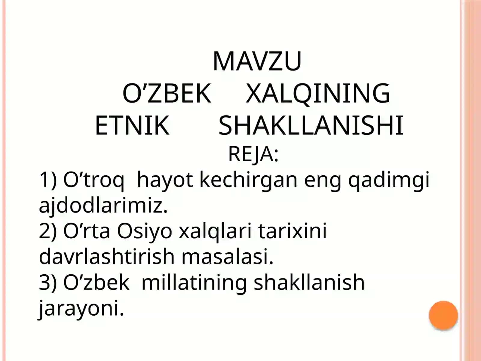 O’zbek xalqining etnik shakllanishi 2