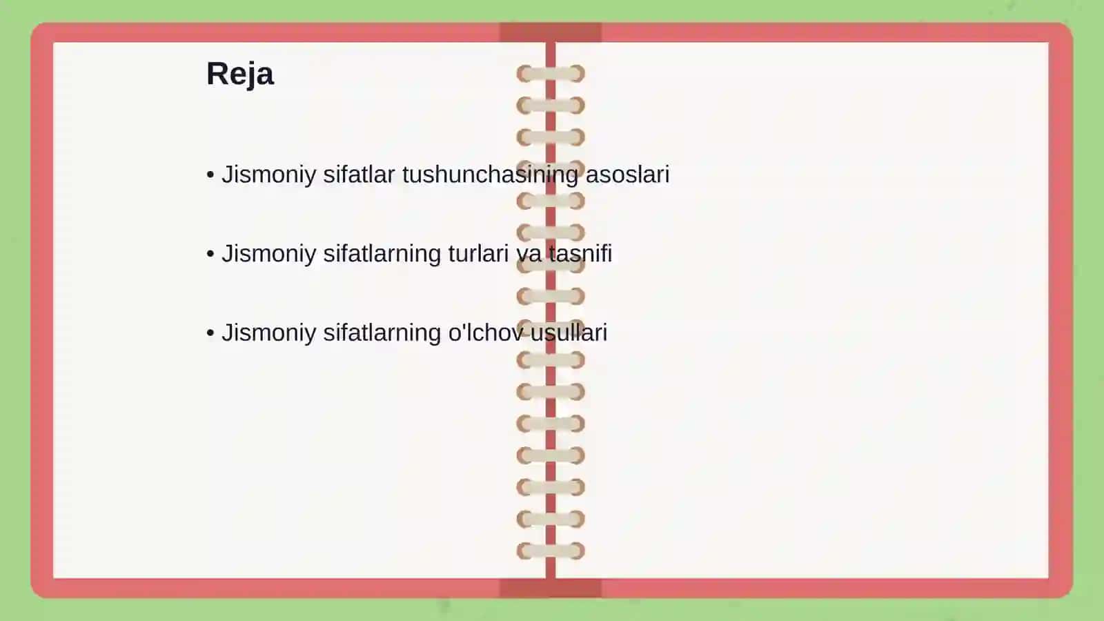 Jismoniy sifatlar tushunchasi va ularning tasnifi 2