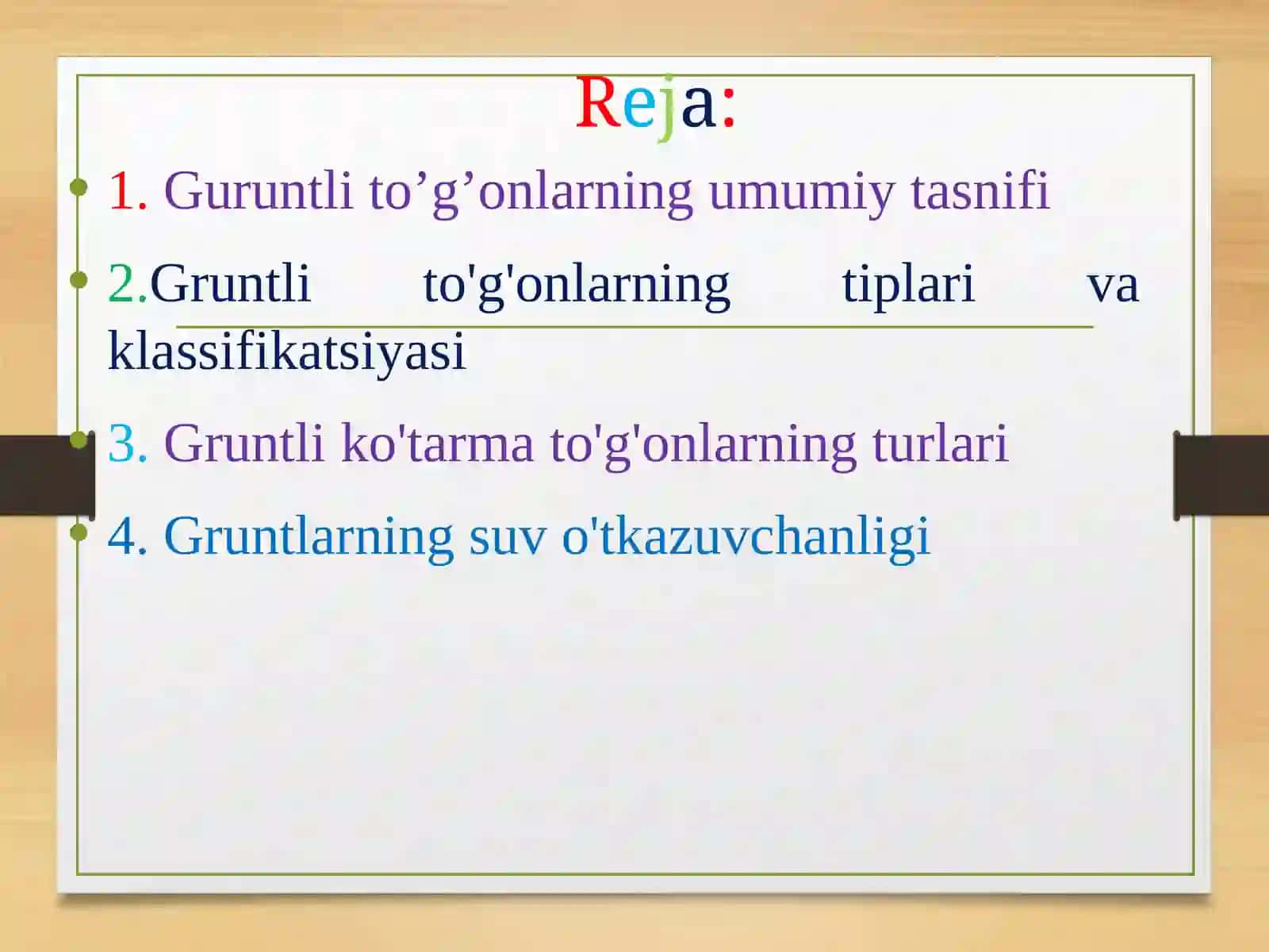 GRUNTLI TO`G`ONLAR VA ULARNING TASNIFI 2