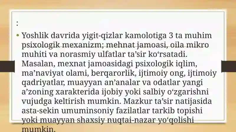 Yetuklik davri inqirozlari. 2