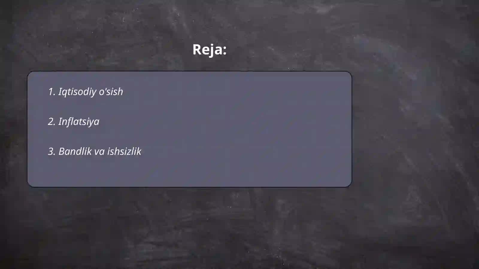 Iqtisodiy o'sish 2