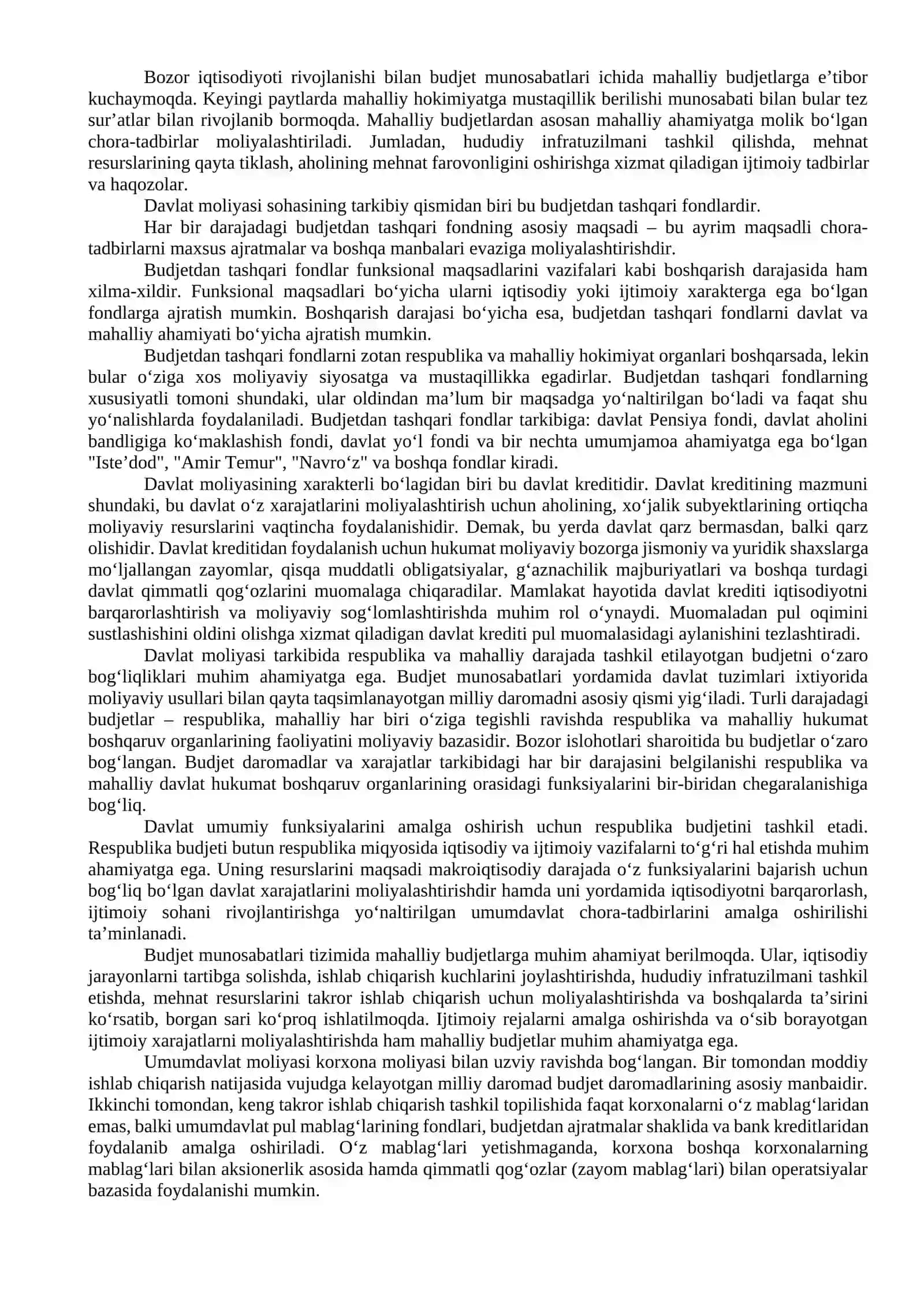 Davlat moliyasi va uning bo‘g‘inlari 2