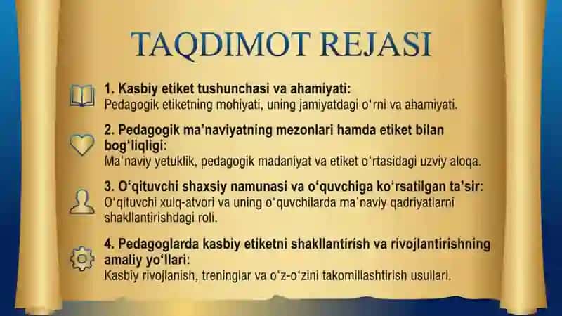 Kasbiy etiket pedagogik maʼnaviyat yodgorligi 2