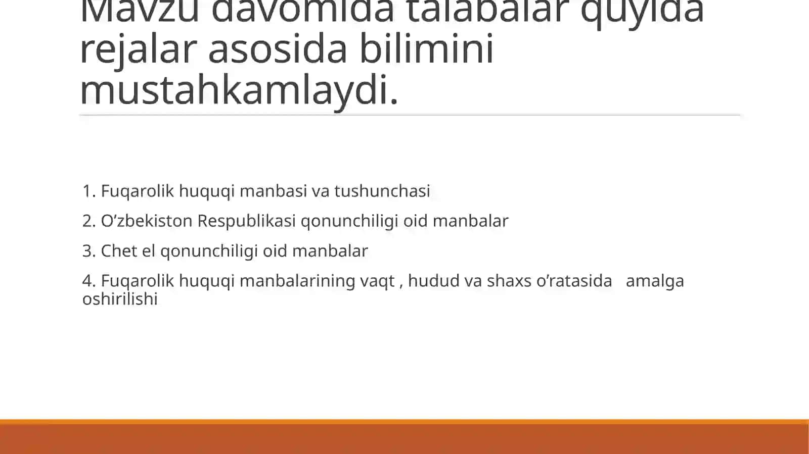 Fuqarolik huquqi manbalari 2