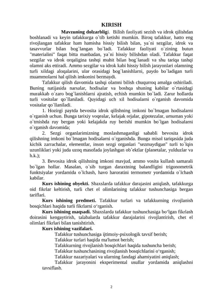 Tafakkur tushunchasi 2