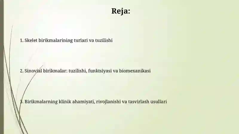 Suyaklarning oʻzaro birikishi - sindesmalogiy 2