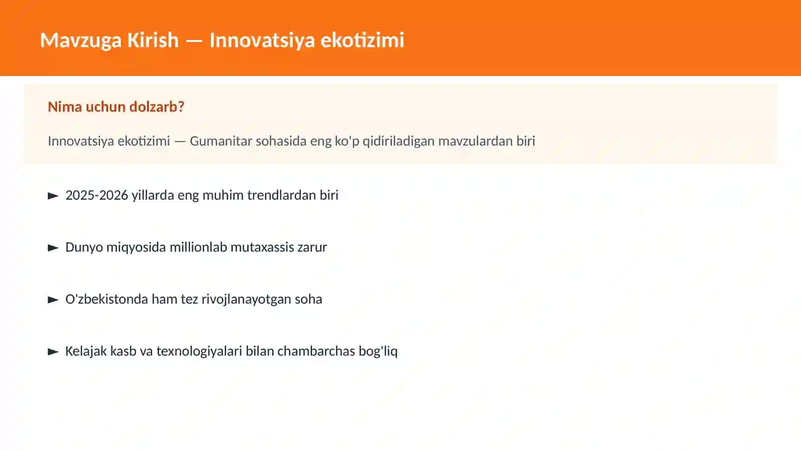 Innovatsiya ekotizimi 2