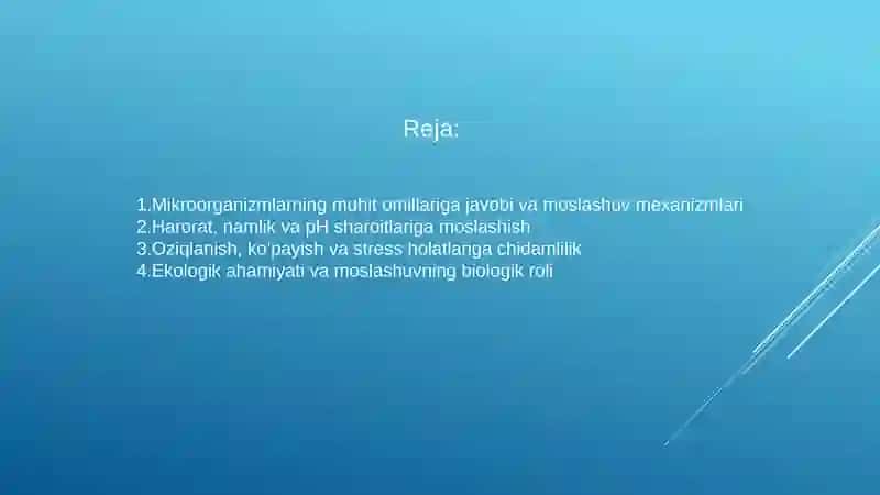 Mikroorganizmlarning Muhitga Moslashuvi 2