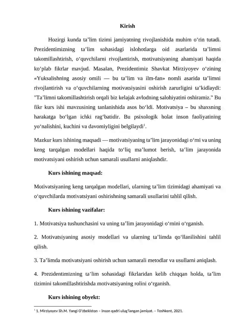 “Mativatsiyaning keng tarqalgan modellari” 2