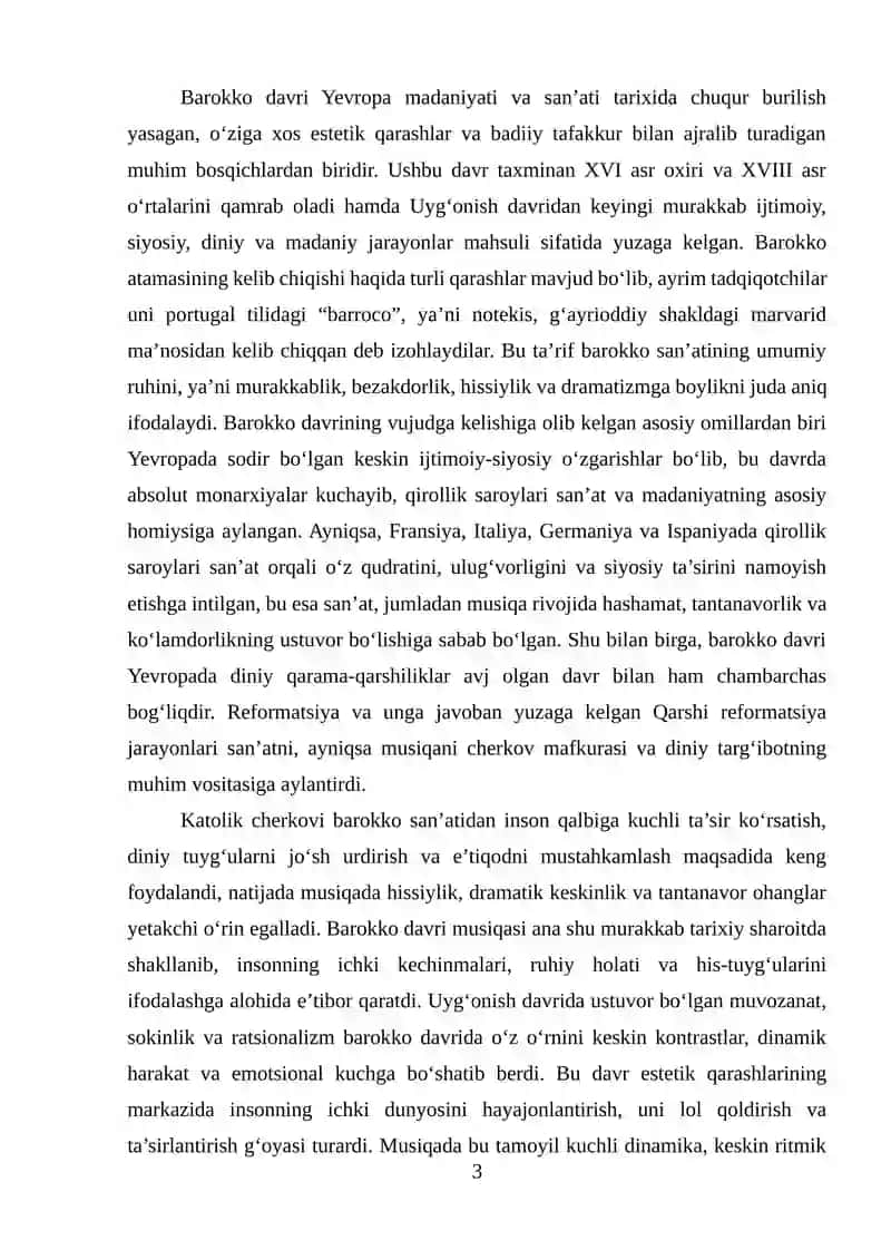 Barokko Davri Musiqasi 2