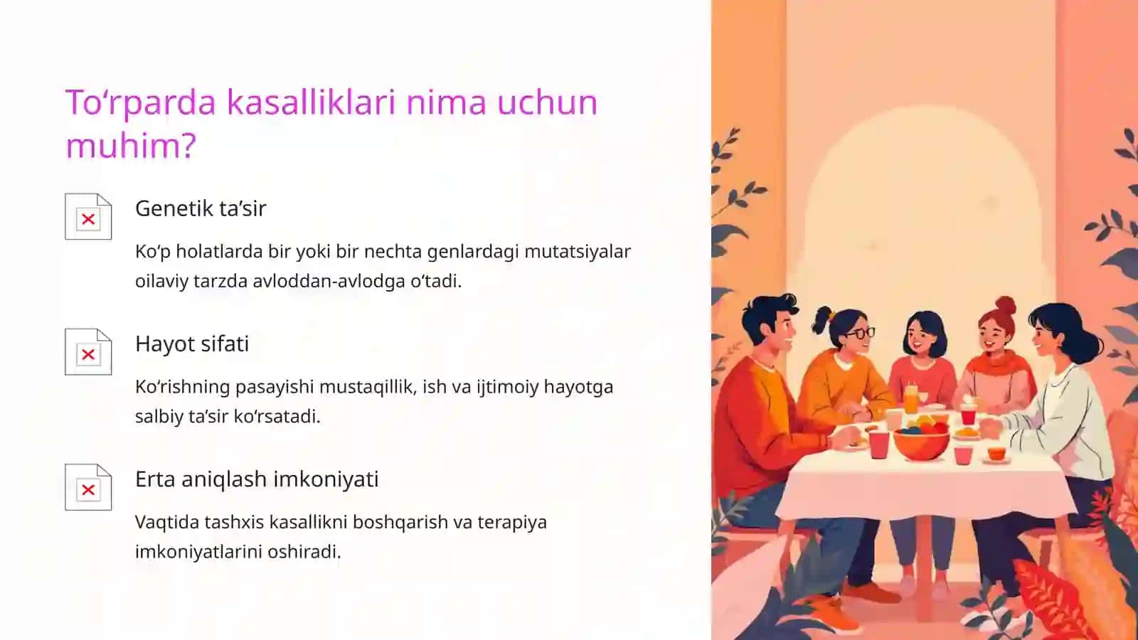 To‘rparda nasliy kasalliklari: Umumiy ko‘rinish 2