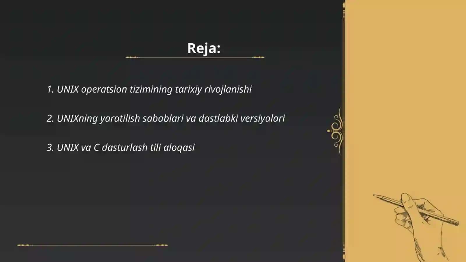 UNIX operatsion tizimlarining rivojlanishi va ishlash prinsipi 2