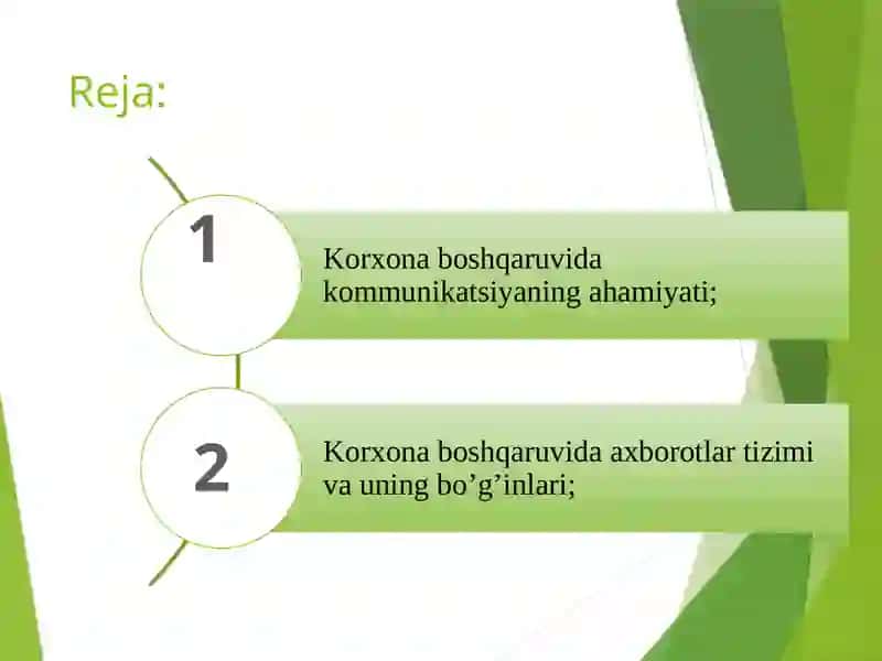 BOSHQARUVDA AXBOROT VA KOMMUNIKATSIYA 2