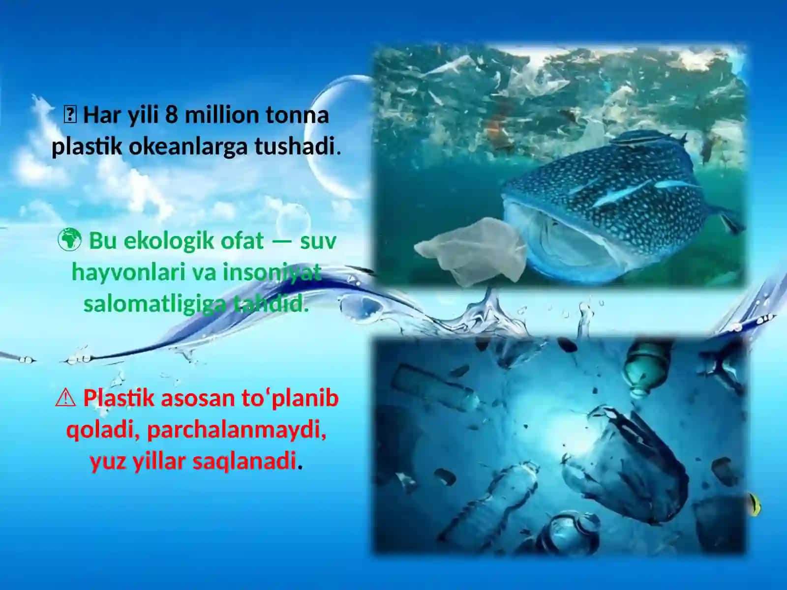 Plastik chiqindilar va okeanlar ifloslanishi 2