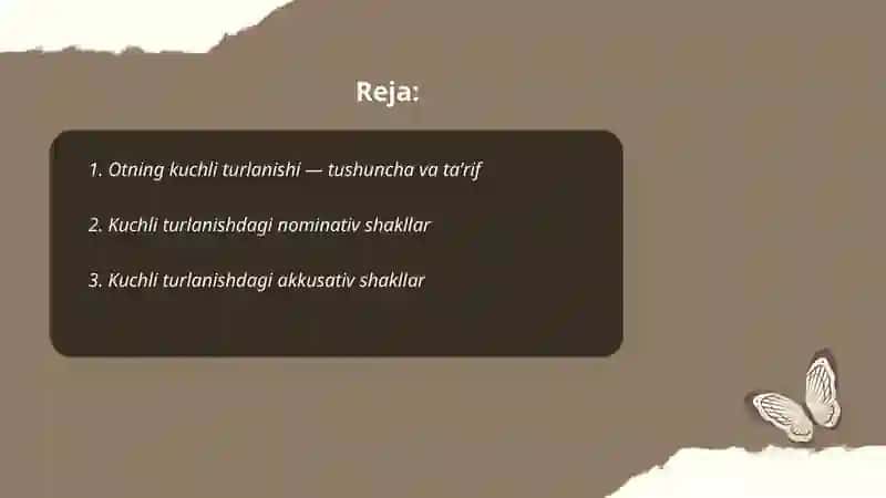 Otning kuchli turlanishi 2