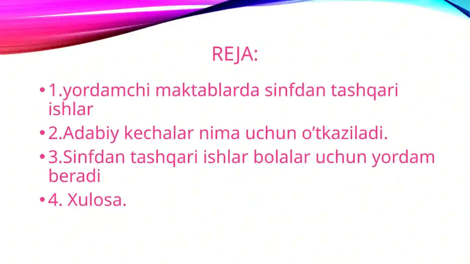 Yordamchimaktablardasinfdantashqariishlar 2