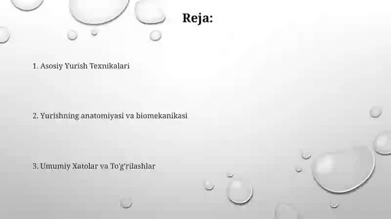 Qisqa masofaga yurish texnikasini o‘rgatish 2