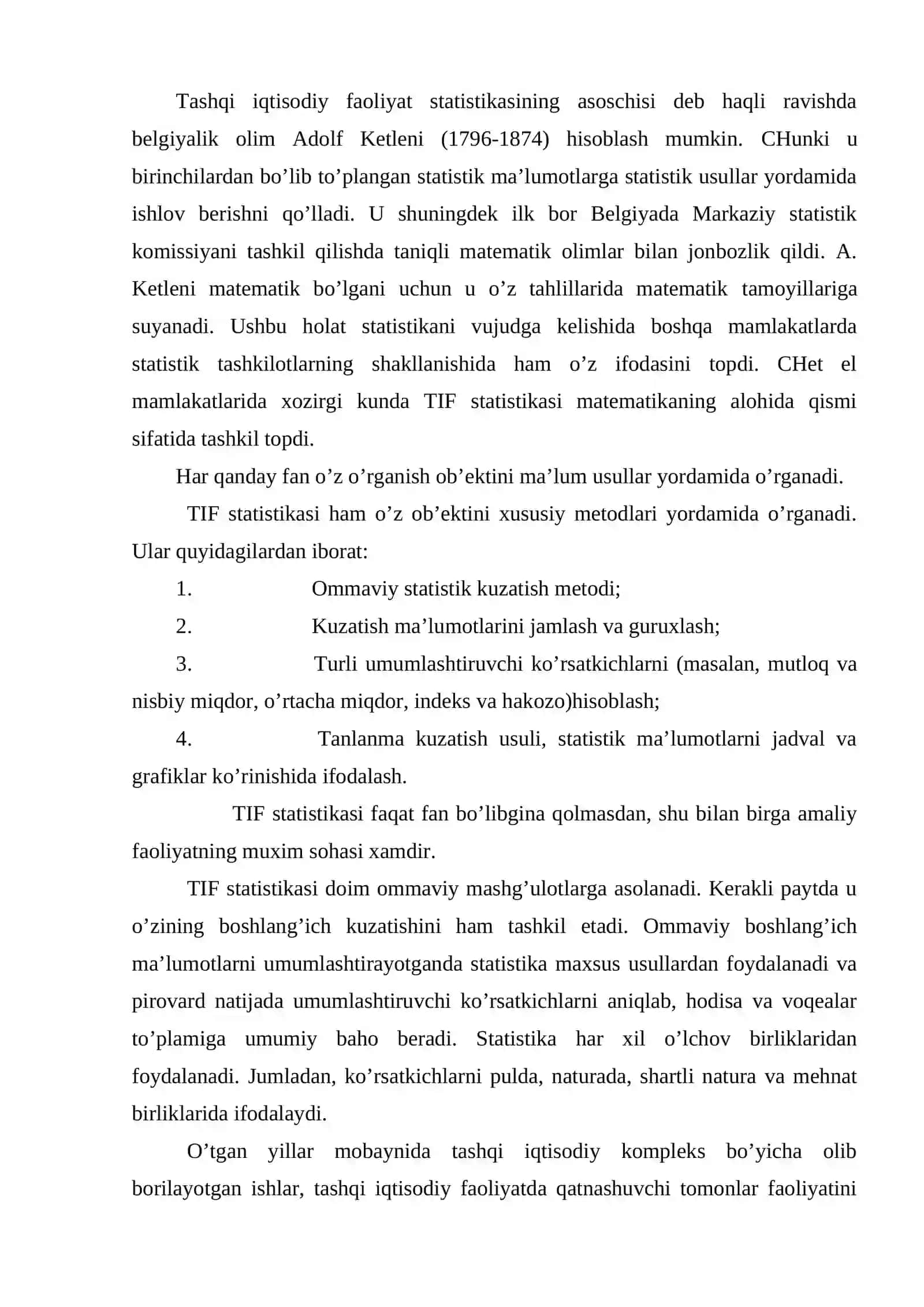 Tashqi iqtisodiy faoliyat statistikasi 2