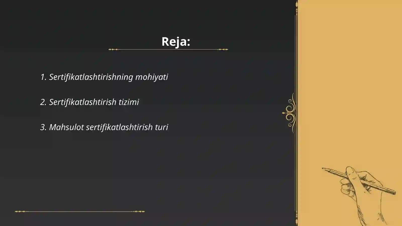 Sertifikatlashtirish va ularning turlari 2