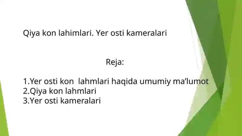 Qiyakon lahimlari.Yerosti kameralari 2