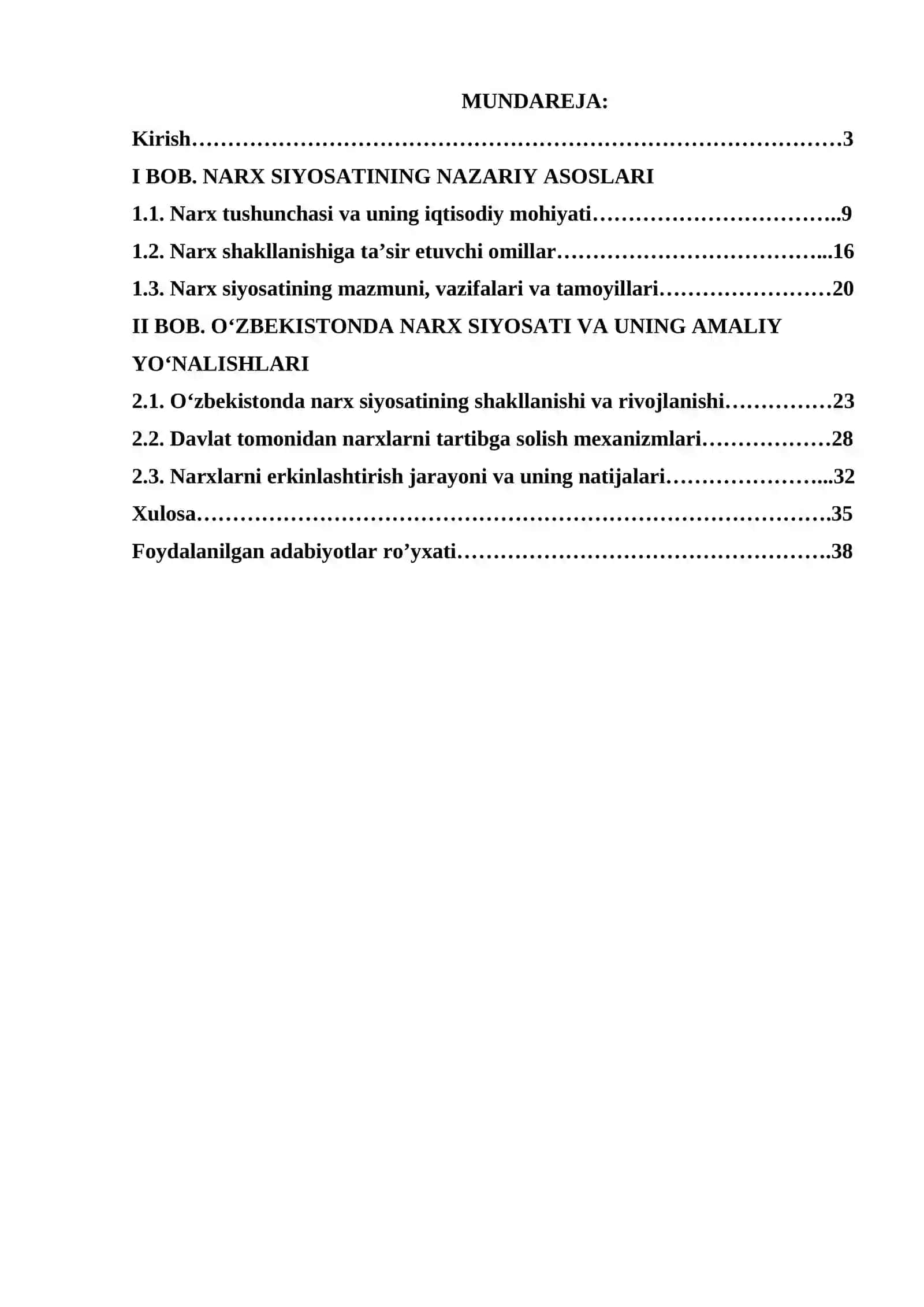 NARX SIYOSATINING NAZARIY ASOSLARI 2