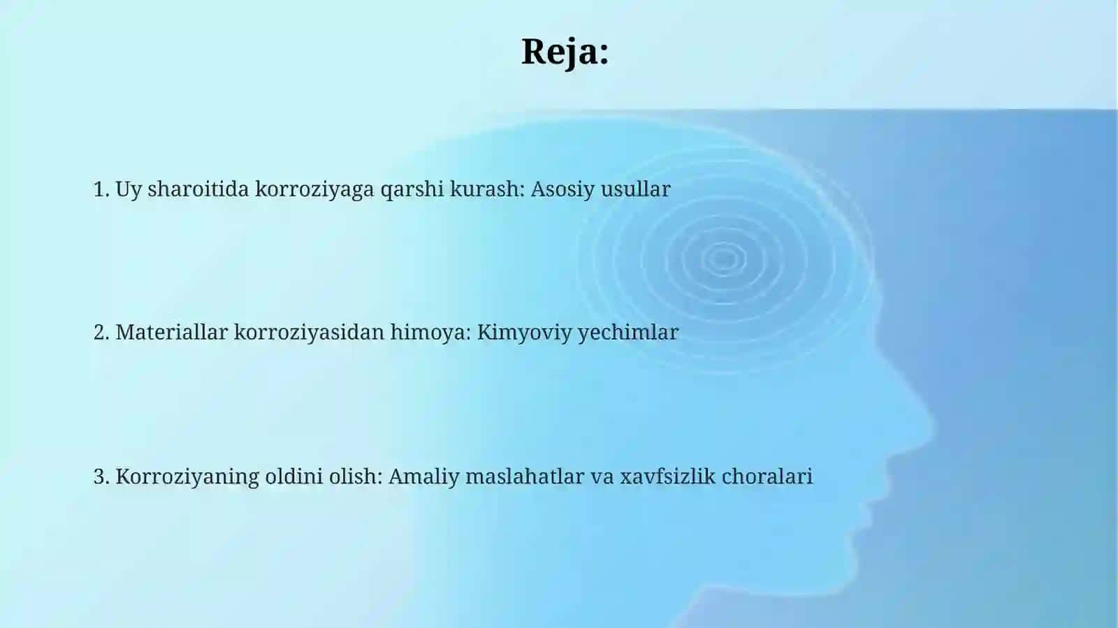 Kimyodan uyda korroziyani kamaytirish yo'llari 2