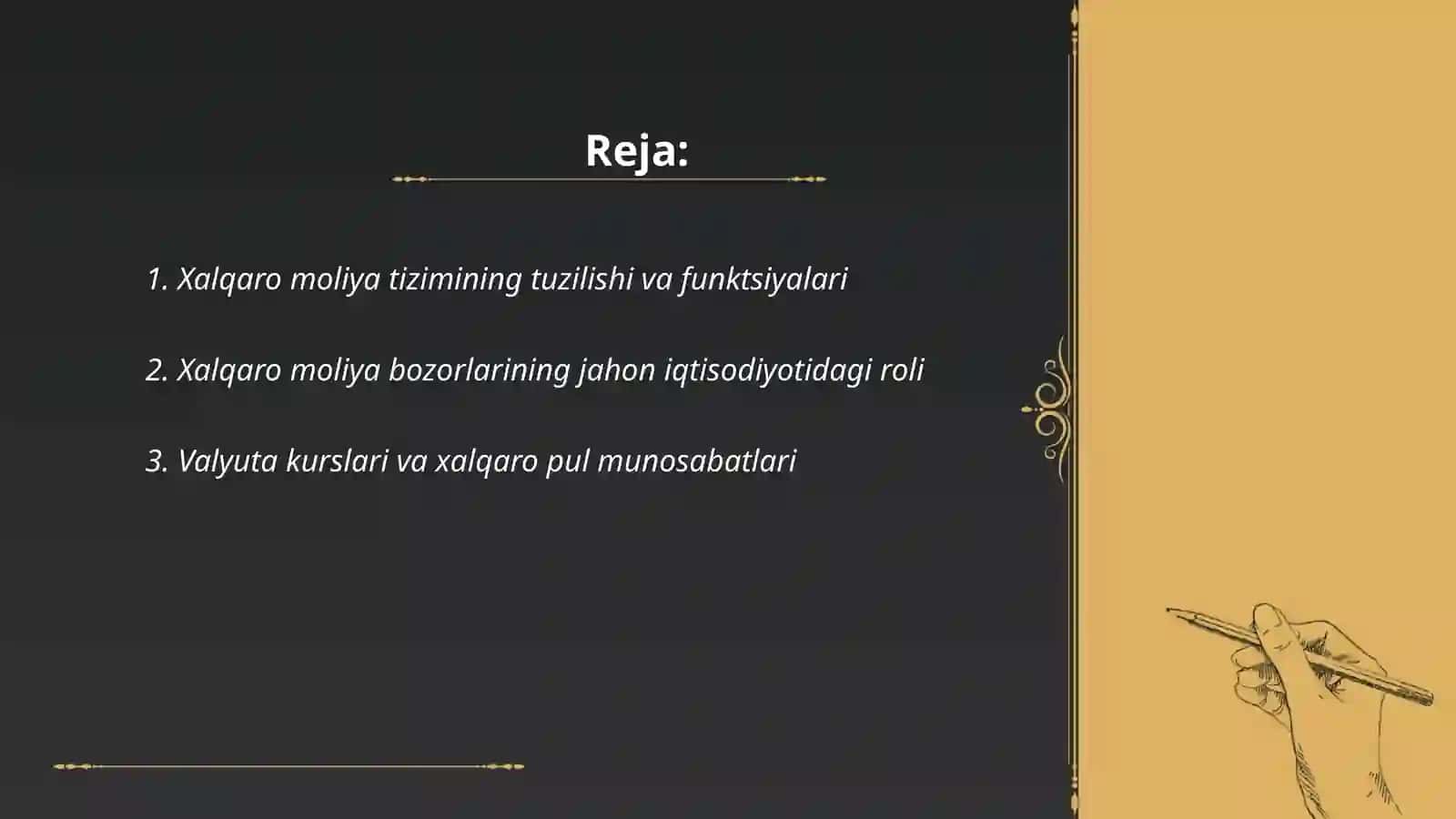 Xalqaro moliya va uning jahon iqtisodiyotidagi roli 2