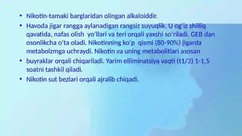 Nikotinizm va uning asoratlari 2