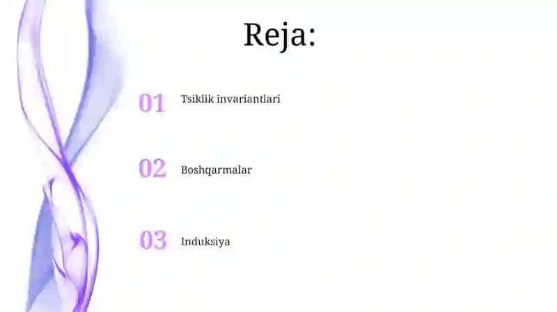Algoritmni to'g'riligini tekshirishga misollar 2
