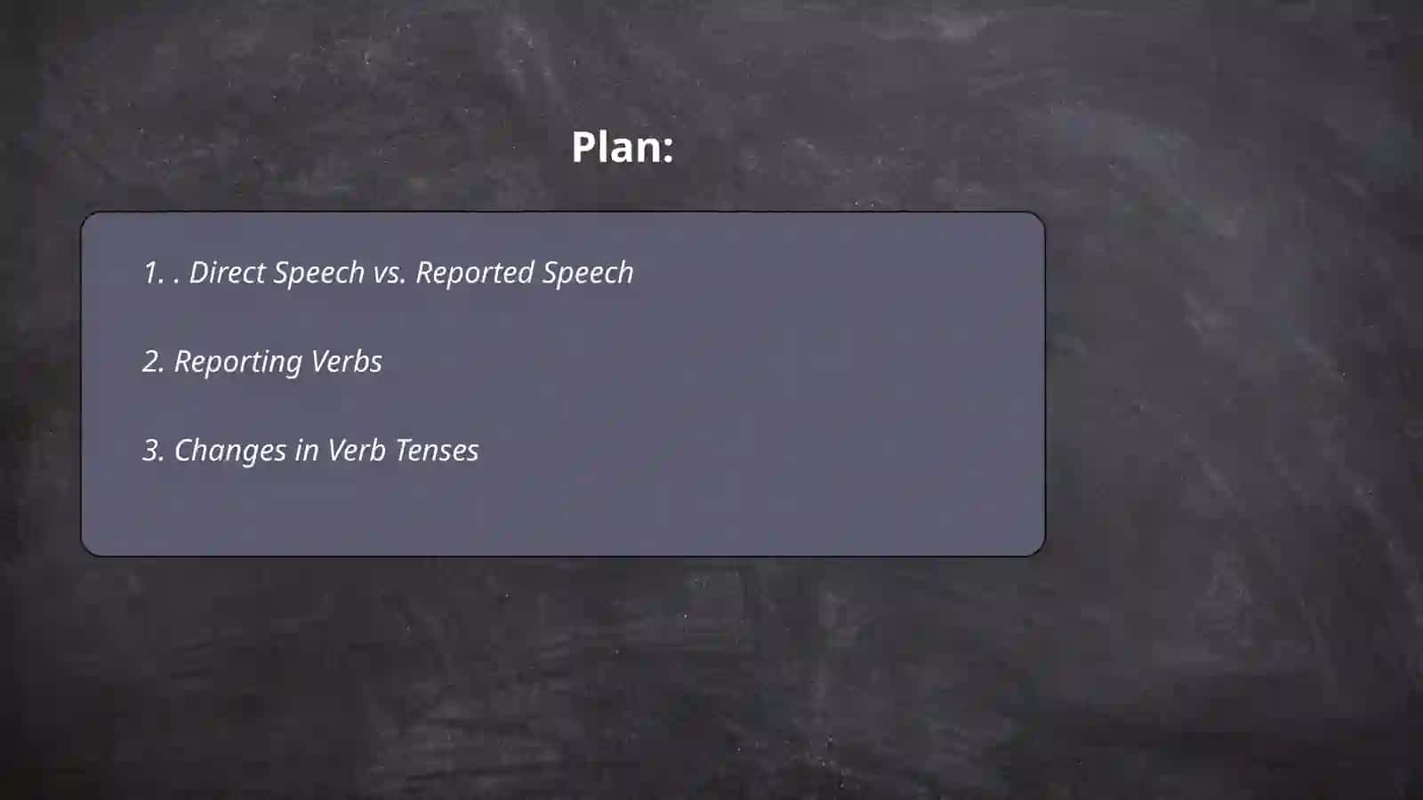 Reported speech 2