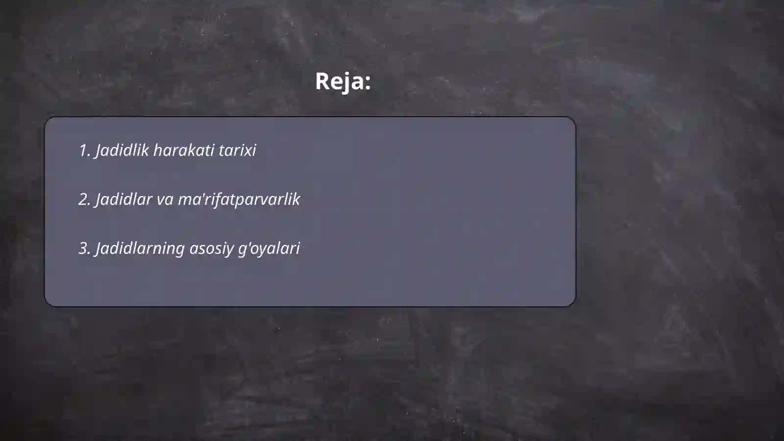Jadidlik harakati tarixi 2