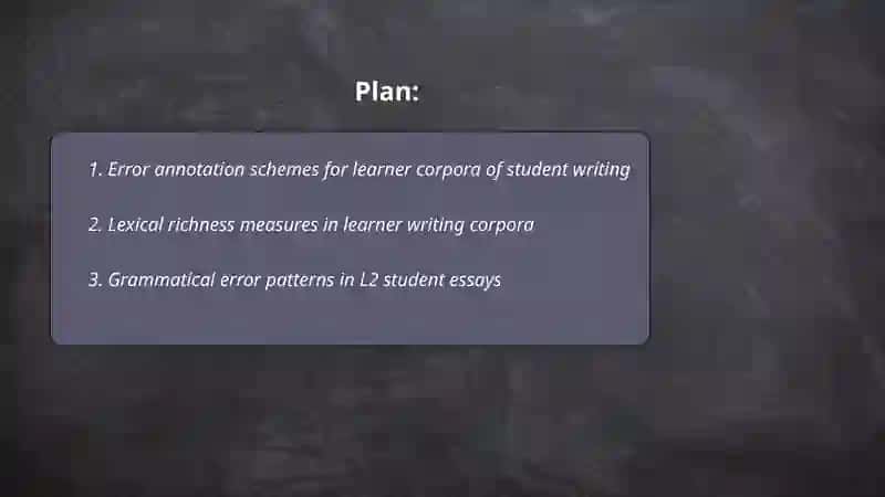 Error annotation schemes for learner corpora 2