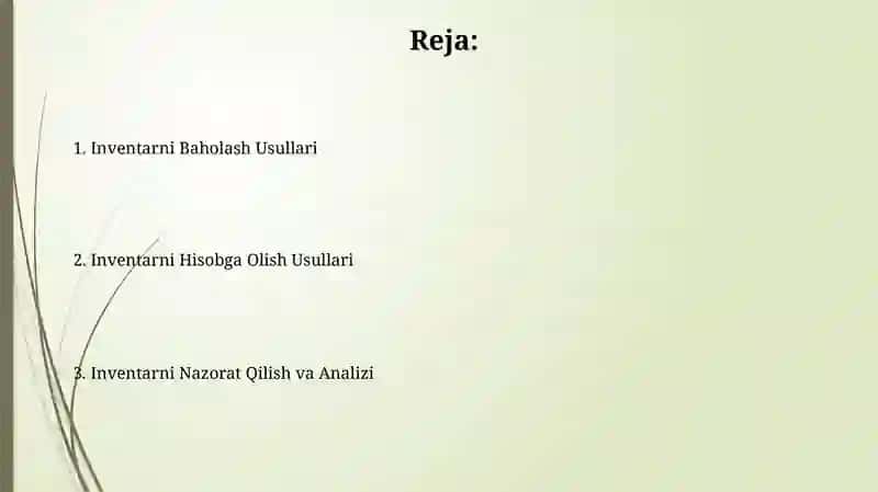 Inventarni qayta baholash 2
