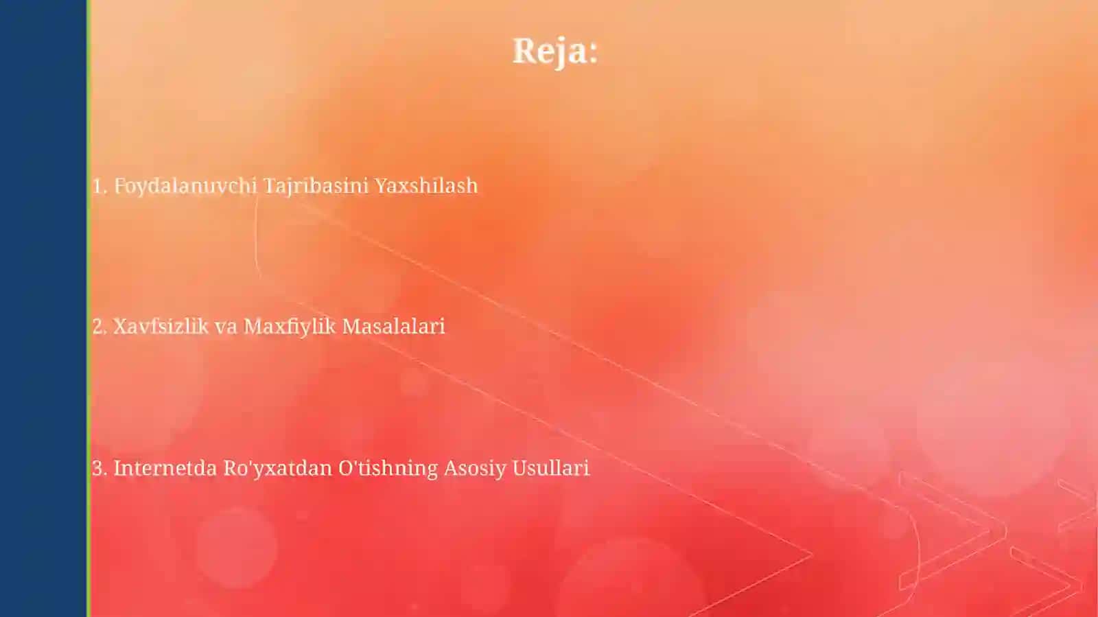 Internet tarmogida foydalanuvchilar registiratsiyasi 2