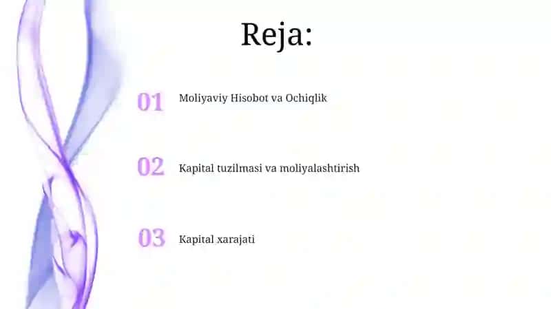 Korporativ tuzilmaning moliyaviy jihatlari 2