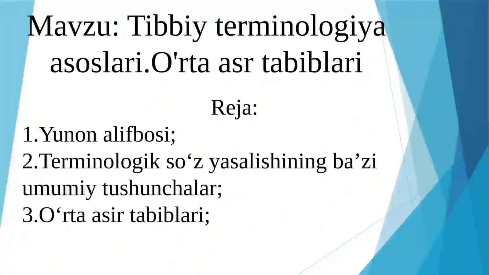 Lotintili Tibbiy Terminologiya 2