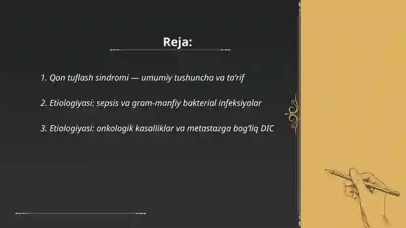Qon tuflash sindromi etiologiyasi 2