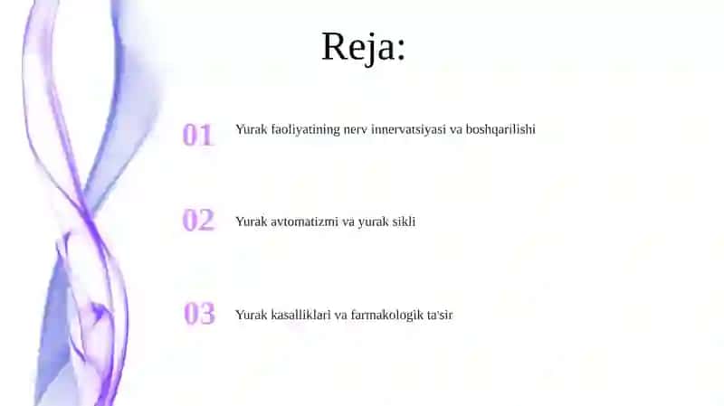 Yurak faoliyatini boshqarish 2