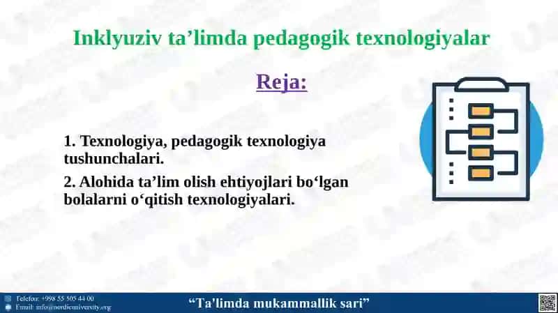 Inklyuziv ta’limda pedagogik texnologiyalar 2