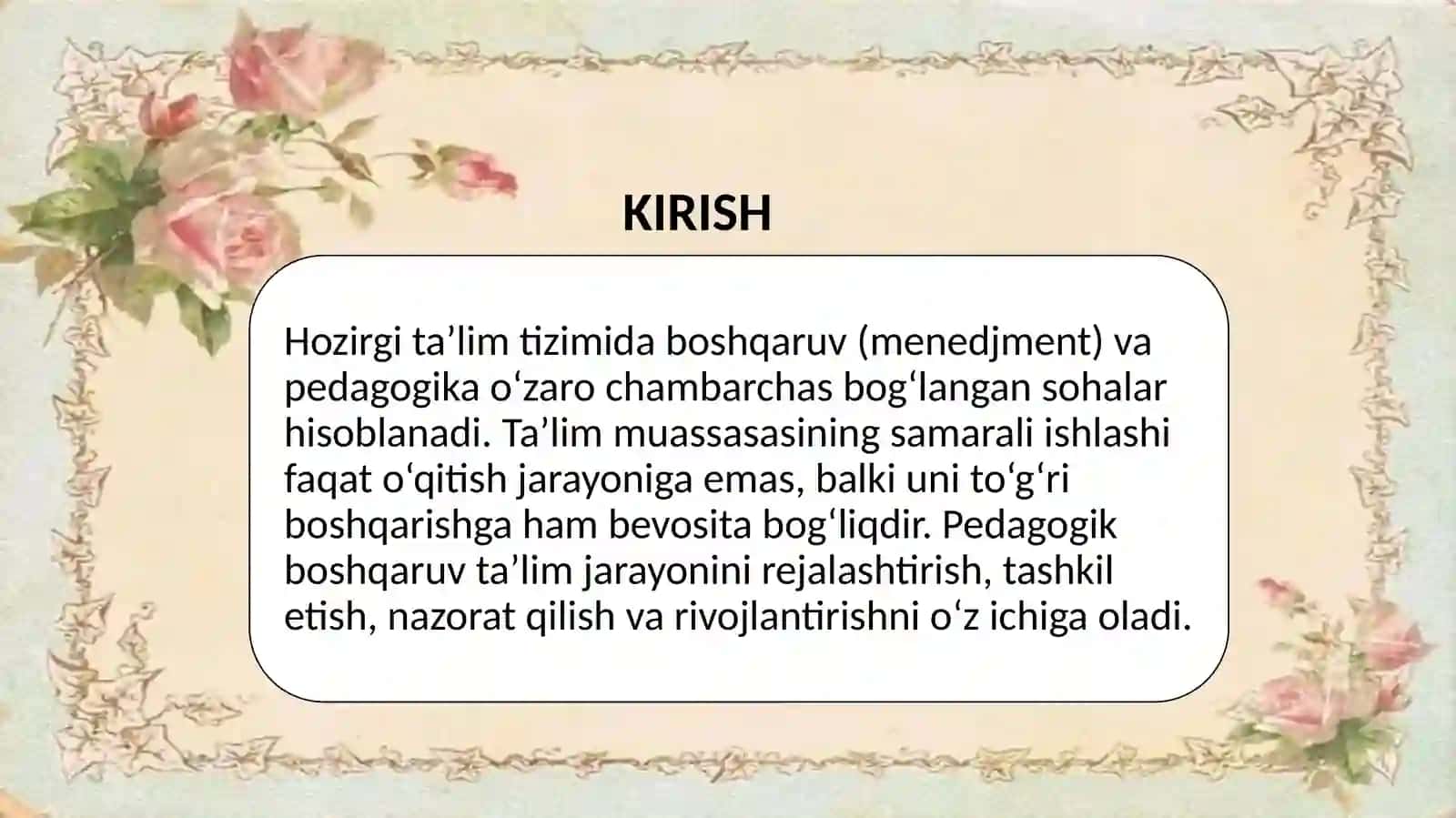 Boshqarishda pedagogikaning asosiy tushunchalari 2