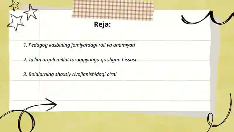 Pedagog kasbining ahamiyati 2