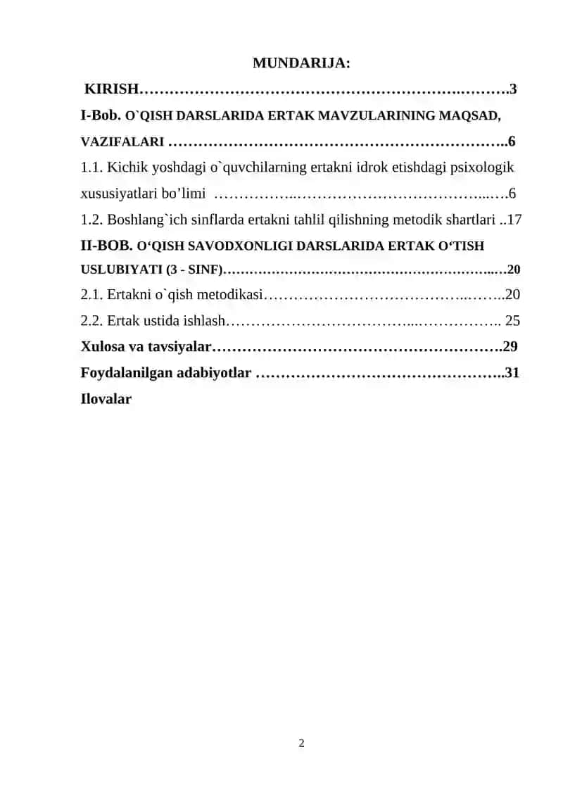 Ertaklar bilan o`qitish bolajonlar 2