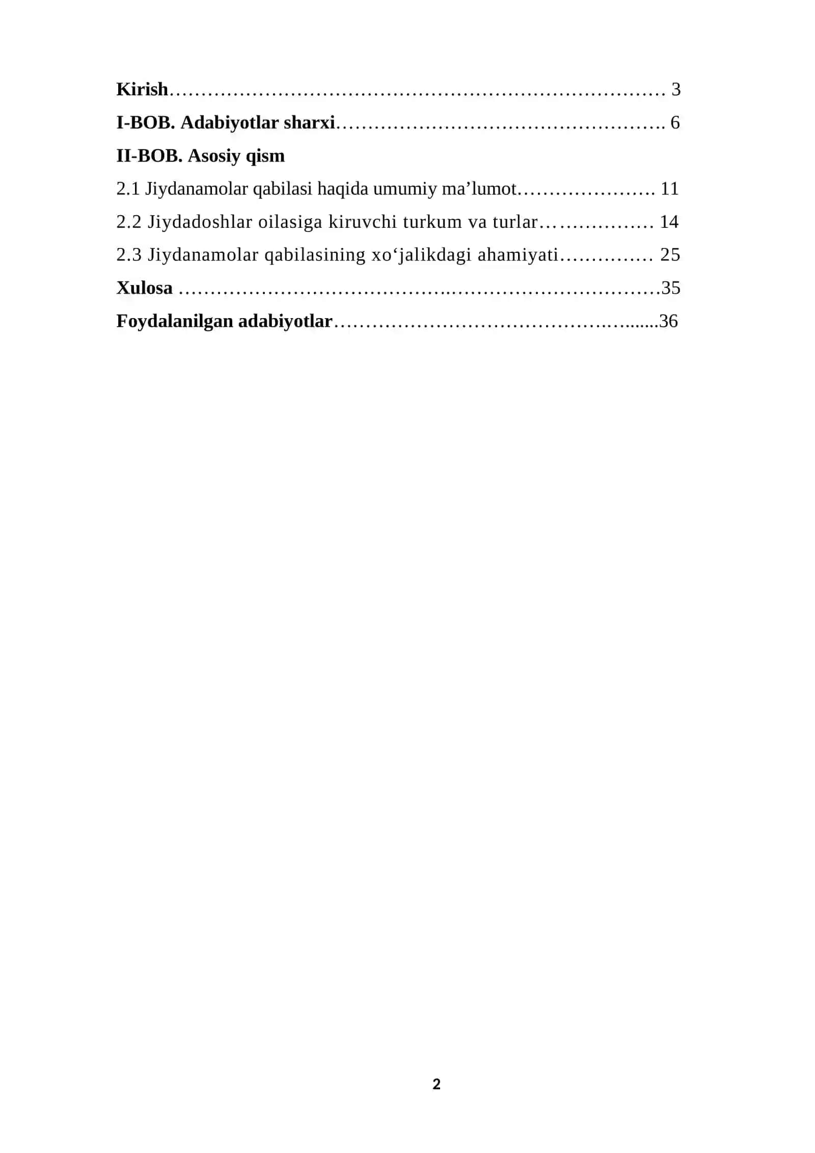 JIYDANAMOLAR QABILASI 2