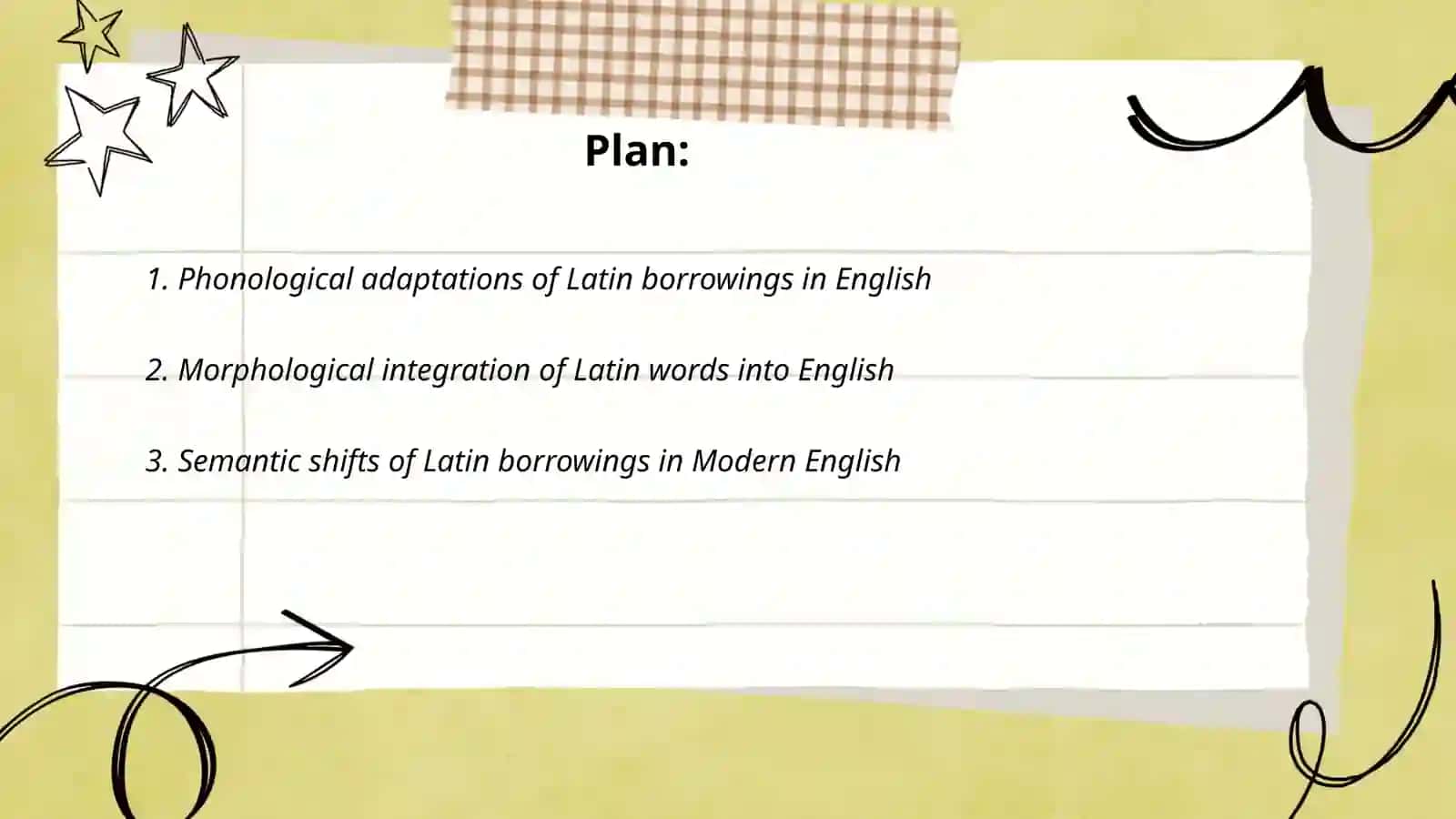Latin borrowings in Modern English 2